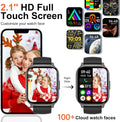 Smart Watch, 2.1" Smart Watches for Men Women(Answer/Make Call),120+ Sport Modes Fitness Tracker with Sleep Heart Rate Monitor, Pedometer, Watches