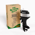The Motor Mixer by HMC - Novelty Boat Motor Coffee Mixer Wind-Up Outboard Mini Boat Motor Stirrer Toy Beverage Works with Cups, Mugs, & Glasses -