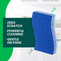 Scotch-Brite Zero Scratch Scrub Sponge, 3 Kitchen Sponges for Cleaning around the Home, Bathroom & More, Effective + Gentle Dish Scrubber, Best