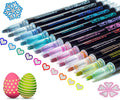Glitter Markers Outline Glitter Pens: 12 Shimmer Metallic Tween Teen Girl Gifts Trendy Stuff 4-16 Year Old,Arts Crafts Kids Ages 8-12,Art Supplies