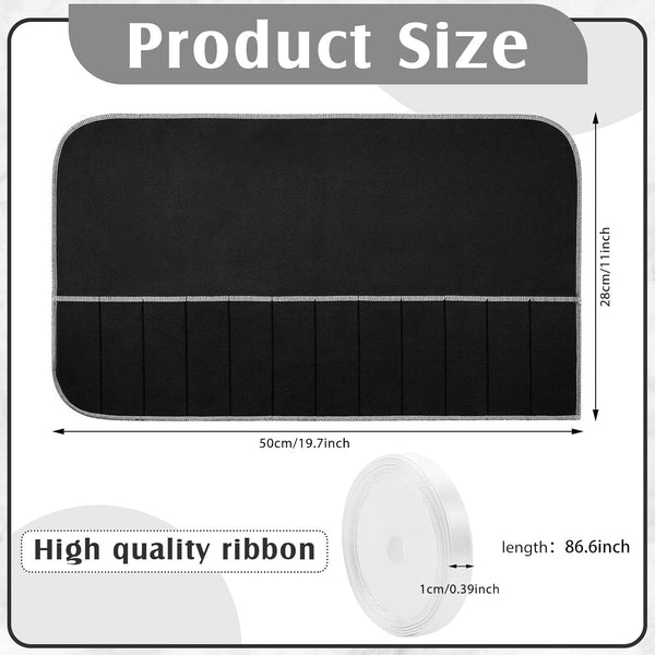 6 Pcs anti Tarnish Silver Storage Bags Silver Storage Cloth Felt Flatware Organizer anti Tarnish Protector Bags Place Setting Roll with White