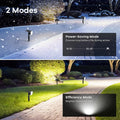 Linkind Solar Lights Outdoor Waterproof IP67, 3000K/6500K Solar Motion Sensor Lights with 6 Modes, 60 Leds Solar Powered Spot Lights outside