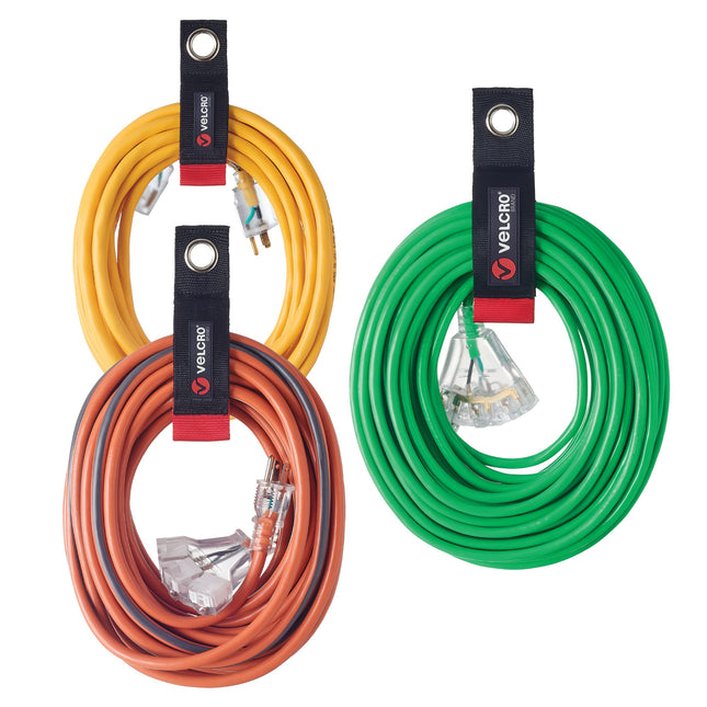 VELCRO Brand Easy Hang Extension Cord Holder Organizer Variety Pack | Holds 60-100Lbs, Heavy Duty Straps Fit Easily on H