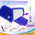 KEEPOW Power Mop Refill Pads for Swiffer, Power Mop Pads for Swiffer Power Mop Wood Floor Cleaning, Microfiber Power Mop Reusable Pads for