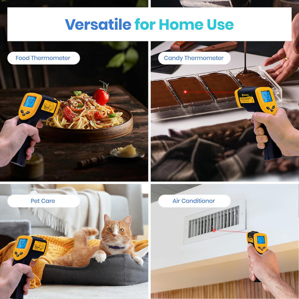 Etekcity Infrared Thermometer Laser Temperature Gun 774, Meat Food Candy Oven Thermometer for Griddle Accessories, Heat Gun for Cooking