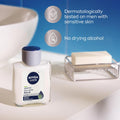 NIVEA MEN Sensitive Soothing Post Shave Balm with Vitamin E, Pro-Vitamin B5 and Chamomile Extract, Skin Care Gifts for Dad, Alcohol Free after