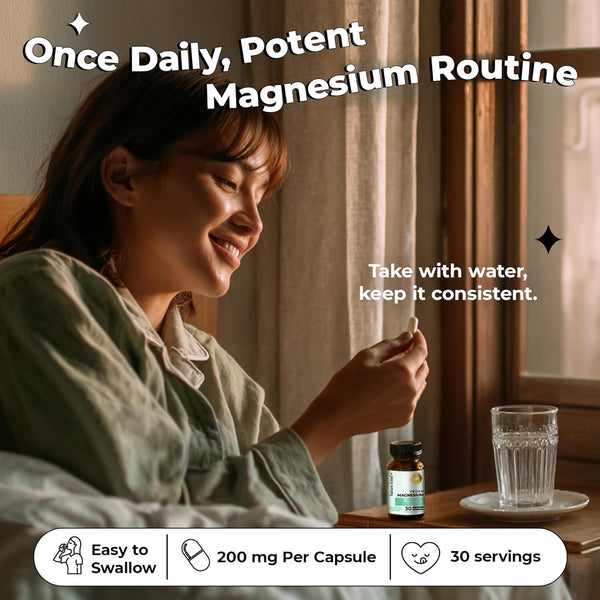 Future Kind Vegan Chelated Magnesium Supplement - Most Bioavailable & 6X More Potent Magnesium Capsules - Supports Sleep, Energy & Muscle