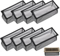 Sumnacon Floor Register Cover Trap 8 Pack Register Vent Traps for Home Floor, 4 X 10 Inch Floor Vent Screen Net Mesh Floor Register Cover for