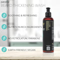 PURA D'OR 8 Oz Thickening Beard Wash - Biotin & Castor Oil Formula with Rosemary - Helps Enhance Moisture, Thickness & Shine, Helps Reduces