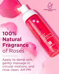 Andalou Naturals 1000 Roses Gentle Cleansing Foam | Foaming Face Wash with Rose Stem Cells & Organic Aloe Leaf Juice | Hydrating Daily Cleanser