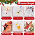 Hkejoi Christmas Paint by Numbers Kit for Adults - Cardinal Paint by Number for Beginners, Art Supplies for Gift, Home Wall Decor 16''W X 20''L