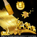 Matio Acrylic Paint Metallic Gold, 120ML Pearlescent Effect Gold Paint, Non Toxic Non Fading Gold Leaf Paint for Art Painting, Handcrafts, Canvas,