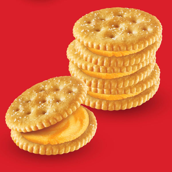 RITZ Cheese Sandwich Crackers, Lunch Snacks, 20 Snack Packs (6 Crackers per Pack)