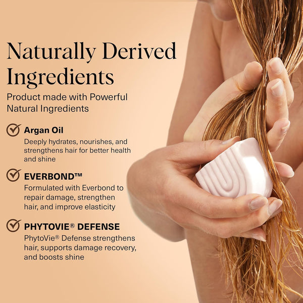 Kitsch Argan Oil Conditioner Bar - Repairing Solid Hair Conditioner for Women and Men - Moisturizing Hair Care for Dry, Damaged Hair - Vegan, All