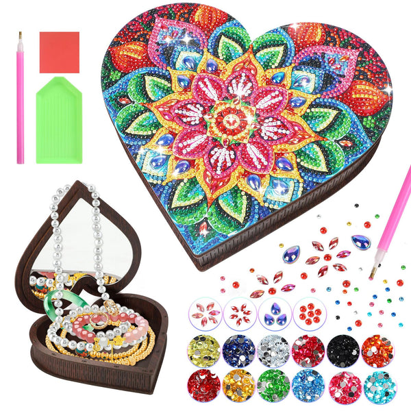Diakud Gifts for 6 7 8 9 10 11 12 Year Old Girls, Diamond Art Kits Arts and Crafts for Kids Ages 8-12 Toys for Girls 10-12 Years Old Jewellery Box