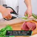 Kitchen Shears, Ibayam Kitchen Scissors All Purpose Heavy Duty Meat Poultry Shears, Dishwasher Safe Food Cooking Stainless Steel Utility Scissors,