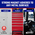 Master Magnetics Magnetic Cup Holder - Caddy for Bottles, Glasses, and Cans - Fits on Fridge, Lawnmower, Forklift, Cart, or Ladder - Heavy-Duty