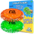 Water Flying Discs for Kids: Soft Sports Disc 2 Pack - Soaks the Target on Impact - Best Swimming Pool Toys & Beach Water Toys - Fun Toy Outdoor