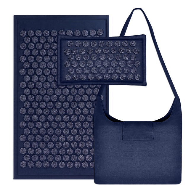 Ladyrosian Acupressure Set for Back and Neck Pain Relief, Muscle Relaxation Stress Relief Acupressure Mat and Pillow Set