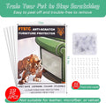 FTSTC Anti Cat Scratch Furniture Protector, 12-Pack, Furniture Protectors from Cats Scratching, Heavy Duty Self-Adhesive Couch Protector for Cats,