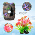 Cousduobe Fish Broken Barrel Decor Fish Tank Decorations Betta Fish Tank Accessories,Starfish Barrel X 1Pc, Fish Tank Plants X 8Pcs