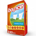 Bounce Dryer Sheets Laundry Fabric Softener, Outdoor Fresh Scent, 240 Count