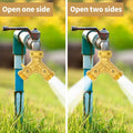 AUTOMAN Hose Splitter 2 Way, Garden Hose Splitter, 100% Rustproof Brass Water Hose Splitter with Adjustable Flow Valves, Seamless Design & 2 Extra