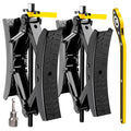 Camper Wheel Chock Stabilizer 2 Sets, Upgraded Side Grain Heavy Duty X-Shaped Stabilizer Wheel Chock RV Travel Trailer Accessories Anti-Move anti