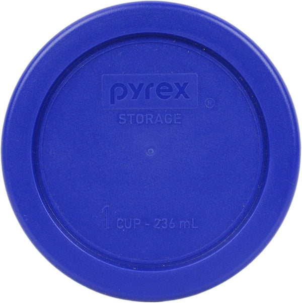 Pyrex Food Storage Plastic Replacement Lid Set (Cobalt Blue, Dark Blue)