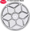2-Pack 11" Pressure Canner Rack + Cotton Jars Mat, 304 Stainless Steel Cooking Rack, 11 Inch Canning Rack Replacement for Presto All-American and