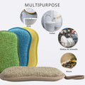 Multipurpose Kitchen Scrub Sponges, Heavy Duty Cleaning Non-Scratch Scrub Sponge, Reusable Microfiber Sponge for Household Cleaning, Random Colors