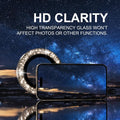 Choiche Compatible for Iphone 16 Pro/Iphone 16 Pro Max Camera Lens Protector Bling, 9H Tempered Glass Camera Cover Screen Protector Metal Ring
