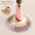 3PCS Double Ended Makeup Brush, round Top Brush for Blush, Slant Brush for Contour and Highlighter, Perfect For