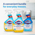 Clorox Disinfecting Multi-Purpose Cleaner Starter Kit, Household Essentials, One Reusable Spray Bottle plus 2 Refills