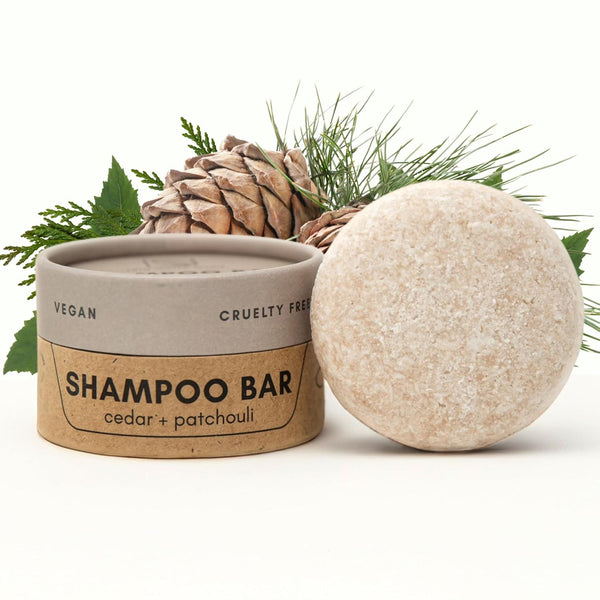 Shampoo Bar | Peppermint + Eucalyptus | Eco-Friendly Shampoo with Travel Container | Natural Salon Quality, Zero Waste & Plastic Free