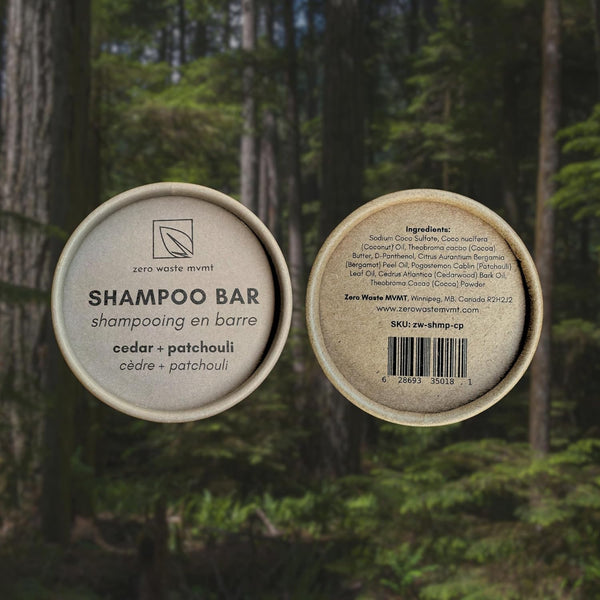 Shampoo Bar | Peppermint + Eucalyptus | Eco-Friendly Shampoo with Travel Container | Natural Salon Quality, Zero Waste & Plastic Free