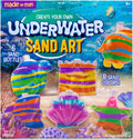 Made by Me Create Your Own Underwater Sand Art, Includes 6 Ocean-Themed Bottles, 8 Sand Colors, Glitter, & Funnel, Great Staycation or Group