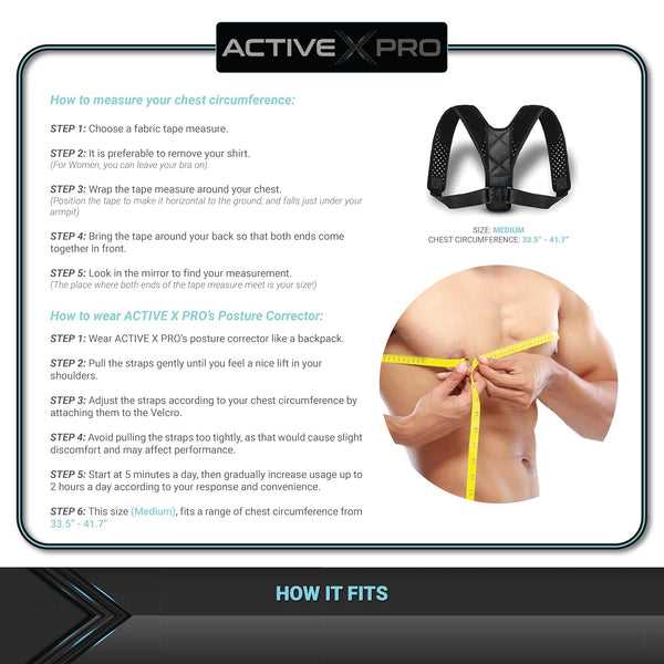 Posture Corrector for Men and Women - Shoulder Straightener Back Brace - Adjustable Straps - Scoliosis, Kyphosis, Scapula and Neck Hump Relief -