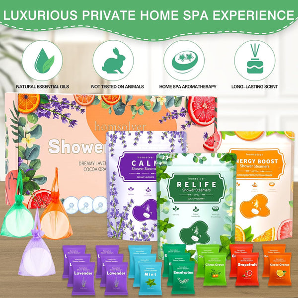 Graduation Gifts for Her Him, 18 Pack Shower Steamers Aromatherapy Essential Oils, Wedding Birthday Gifts for Women, Mom, Wife, Sisters, Best