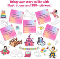 Skillmatics Storybook Art Kit - Create Fairytale Stories, DIY Craft & Writing Kit with 300+ Stickers, Scrapbooking & Journal Activity, Gifts for