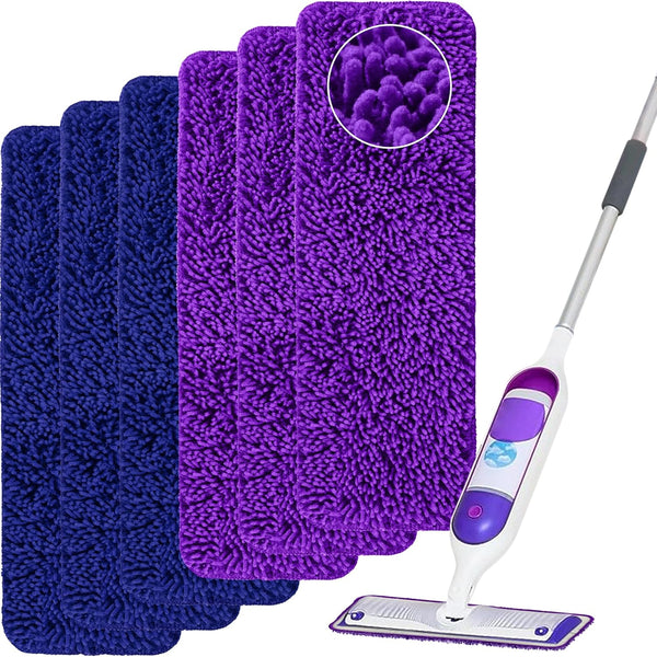 Reusable Mop Pads Compatible with Swiffer Power Mop,Power Mop Pads Refill Pads Washable 15.3 * 5.1 Inch, Microfiber Replacement Pad for