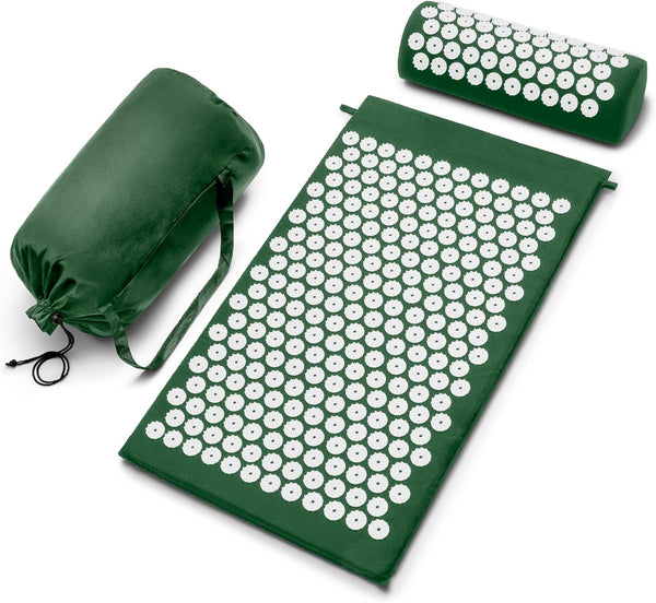Sivan Back and Neck Pain Relief Acupressure Mat and Pillow Set, Chronic Back Pain Treatment - Relieves Your Stress of Lower Upper Back and Sciatic