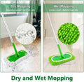 4 Pack Reusable Mop Pads Compatible with Swiffer Sweeper Mop,Wet Pads Refill & Dry Sweeping Cloths,Chenille & Microfiber Refill Pads for Wood