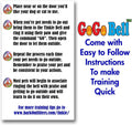 Gogo Bell Dog Doorbell for Housebreaking/Housetraining Door Bell/Potty Training Your Poochie to Let You Know When They Need to Tinkle (White, Qty 1)
