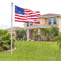 2" Large Flag Pole Rings, 2 Pcs Aluminum Alloy Spinning Flag Pole Ring Clips Swivels, 360Â° Rotating anti Wrap Flagpole Ring Hardware with