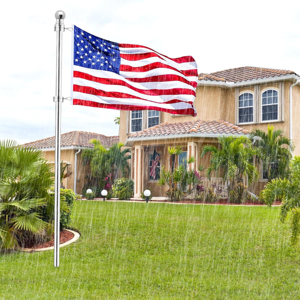 2" Large Flag Pole Rings, 2 Pcs Aluminum Alloy Spinning Flag Pole Ring Clips Swivels, 360Â° Rotating anti Wrap Flagpole Ring Hardware with