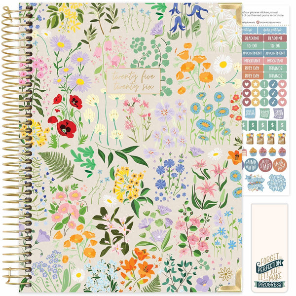 Bloom Daily Planners HARDCOVER 2025-2026 (8.5" X 11") Academic Year Day Planner (July 2025 - July 2026) - Task Goal Organizer - Monthly & Weekly
