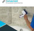 EZ-FLO 5 Inch Zinc Bath Tub Diverter Spout, 1/2 Inch IPS Pipe, Chrome, 15083