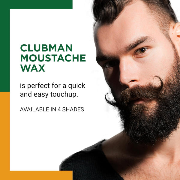 Clubman Moustache Wax Hang Pack - Neutral, 0.5 Oz