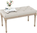 Yusong Upholstered Bench,Bedroom Bench for End of Bed,Piano Bench Dining Bench Entryway Shoe Bench with Button Tufted Padded Seat for Living Room,